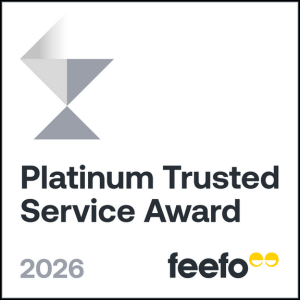Feefo Platinum Service Award 2026